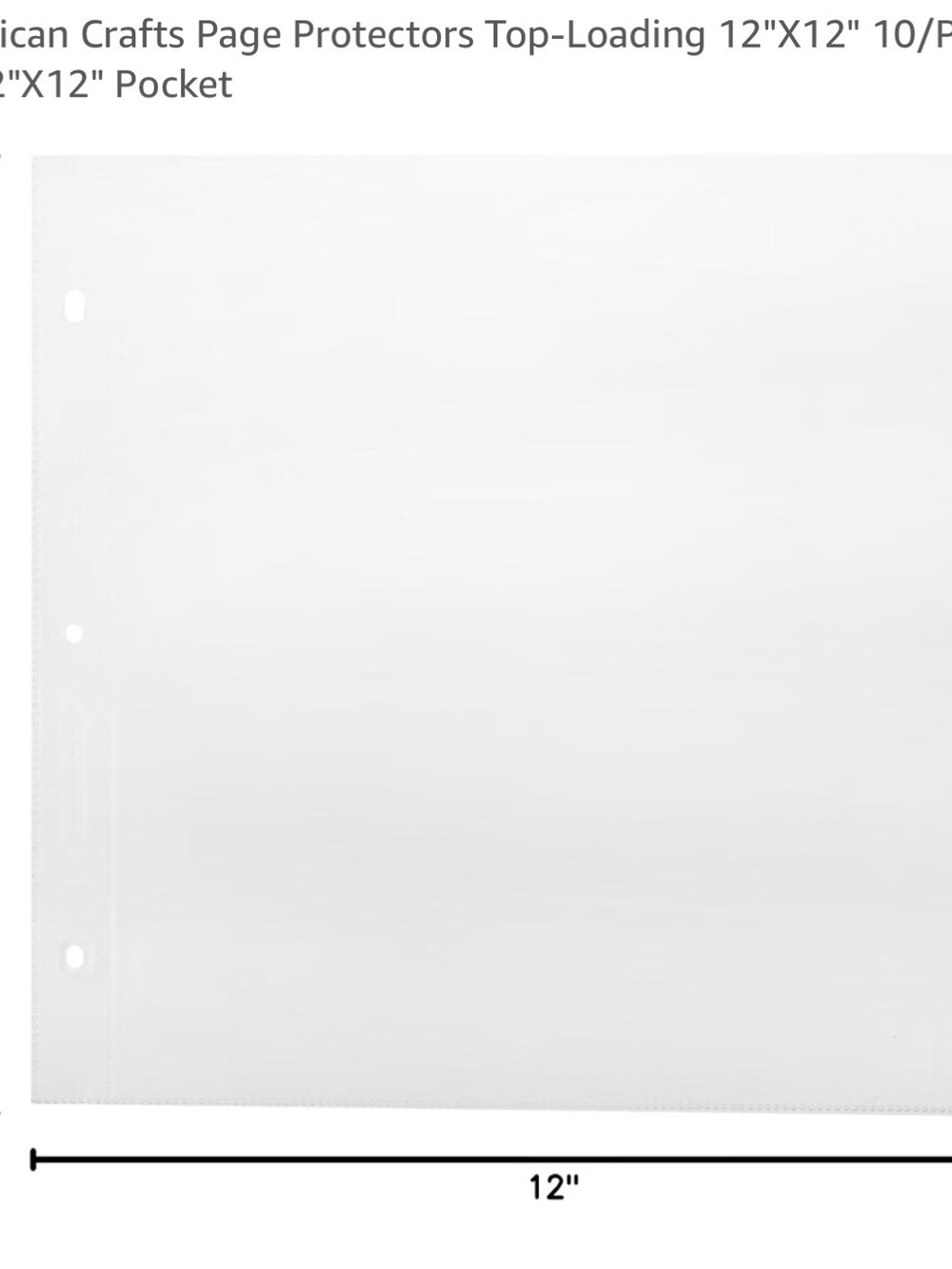 WE R MEMORY keepers Clear Photo Pocket Pages (50) - 12x12 Sleeve Protectors - Picture 4 of 4